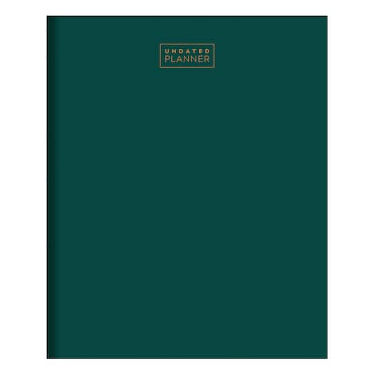 TF Publishing Large Emerald Green Undated Monthly Planner